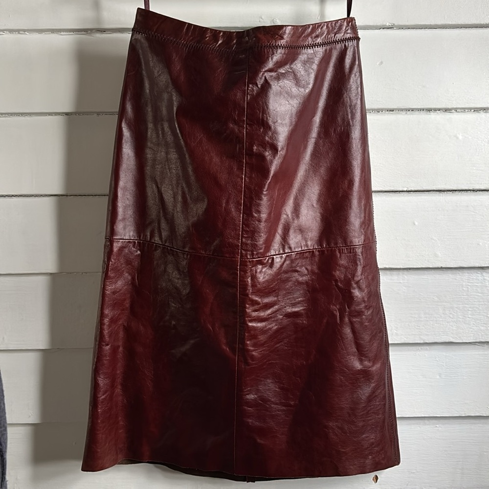 GAP Red Midi A-Line Skirt for Cocktail